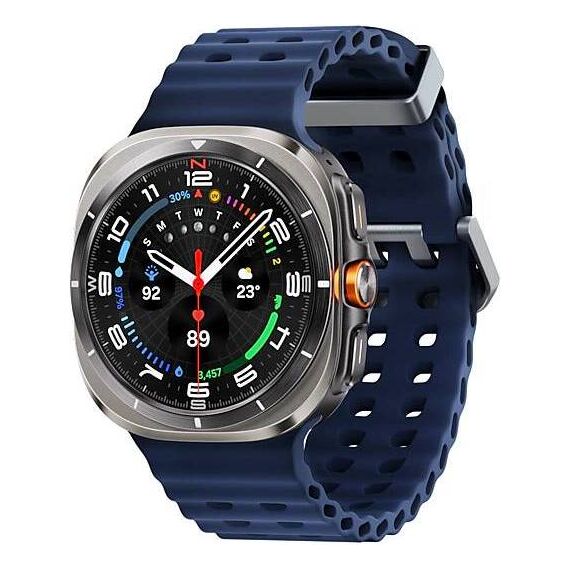 Galaxy Watch Ultra 2025 | 47 мм | 4G LTE | Titanium Silver | Marine/Blue | S/M/L, Тип ремешка : Marine, Цвет: Titanium Silver, Цвет ремешка: Blue, Размер ремешка : S/M/L, Подключение часов : Bluetooth / Wi-Fi + 4G LTE, изображение 2 Galaxy Watch Ultra 2025 | 47 мм | 4G LTE | Titanium Silver | Marine/Blue | S/M/L, Тип ремешка : Marine, Цвет: Titanium Silver, Цвет ремешка: Blue, Размер ремешка : S/M/L, Подключение часов : Bluetooth / Wi-Fi + 4G LTE, изображение 2