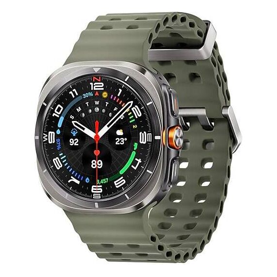 Galaxy Watch Ultra 2025 | 47 мм | 4G LTE | Titanium Silver | Marine/Green | S/M/L, Тип ремешка : Marine, Цвет: Titanium Silver, Цвет ремешка: Green, Размер ремешка : S/M/L, Подключение часов : Bluetooth / Wi-Fi + 4G LTE, изображение 2 Galaxy Watch Ultra 2025 | 47 мм | 4G LTE | Titanium Silver | Marine/Green | S/M/L, Тип ремешка : Marine, Цвет: Titanium Silver, Цвет ремешка: Green, Размер ремешка : S/M/L, Подключение часов : Bluetooth / Wi-Fi + 4G LTE, изображение 2