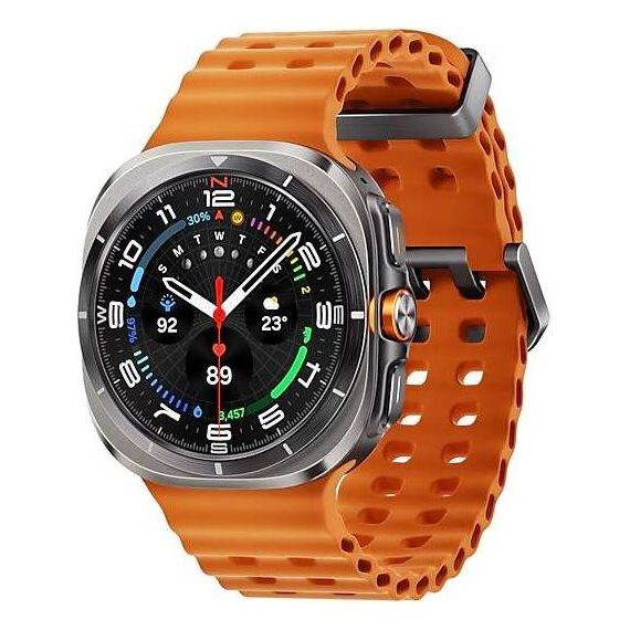 Galaxy Watch Ultra 2025 | 47 мм | 4G LTE | Titanium Silver | Marine/Orange | S/M/L, Тип ремешка : Marine, Цвет: Titanium Silver, Цвет ремешка: Orange, Размер ремешка : S/M/L, Подключение часов : Bluetooth / Wi-Fi + 4G LTE, изображение 2 Galaxy Watch Ultra 2025 | 47 мм | 4G LTE | Titanium Silver | Marine/Orange | S/M/L, Тип ремешка : Marine, Цвет: Titanium Silver, Цвет ремешка: Orange, Размер ремешка : S/M/L, Подключение часов : Bluetooth / Wi-Fi + 4G LTE, изображение 2