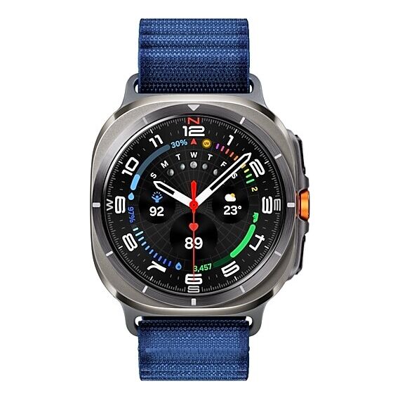 Galaxy Watch Ultra 2025 | 47 мм | 4G LTE | Titanium Silver | Trail/Blue | S/M/L, Тип ремешка : Trail, Цвет: Titanium Silver, Цвет ремешка: Blue, Размер ремешка : S/M/L, Подключение часов : Bluetooth / Wi-Fi + 4G LTE, изображение 3 Galaxy Watch Ultra 2025 | 47 мм | 4G LTE | Titanium Silver | Trail/Blue | S/M/L, Тип ремешка : Trail, Цвет: Titanium Silver, Цвет ремешка: Blue, Размер ремешка : S/M/L, Подключение часов : Bluetooth / Wi-Fi + 4G LTE, изображение 3