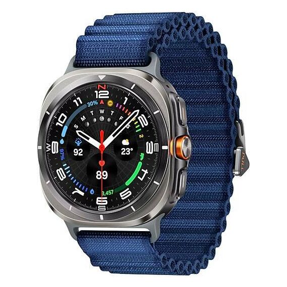 Galaxy Watch Ultra 2025 | 47 мм | 4G LTE | Titanium Silver | Trail/Blue | S/M/L, Тип ремешка : Trail, Цвет: Titanium Silver, Цвет ремешка: Blue, Размер ремешка : S/M/L, Подключение часов : Bluetooth / Wi-Fi + 4G LTE, изображение 2 Galaxy Watch Ultra 2025 | 47 мм | 4G LTE | Titanium Silver | Trail/Blue | S/M/L, Тип ремешка : Trail, Цвет: Titanium Silver, Цвет ремешка: Blue, Размер ремешка : S/M/L, Подключение часов : Bluetooth / Wi-Fi + 4G LTE, изображение 2