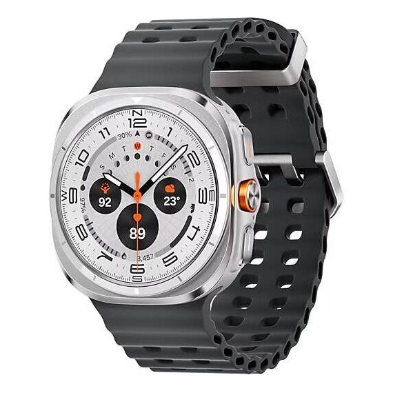Galaxy Watch Ultra 2025 | 47 мм | 4G LTE | Titanium White | Marine/Dark Gray | S/M/L, Тип ремешка : Marine, Цвет: Titanium White, Цвет ремешка: Dark Gray, Размер ремешка : S/M/L, Подключение часов : Bluetooth / Wi-Fi + 4G LTE, изображение 2 Galaxy Watch Ultra 2025 | 47 мм | 4G LTE | Titanium White | Marine/Dark Gray | S/M/L, Тип ремешка : Marine, Цвет: Titanium White, Цвет ремешка: Dark Gray, Размер ремешка : S/M/L, Подключение часов : Bluetooth / Wi-Fi + 4G LTE, изображение 2