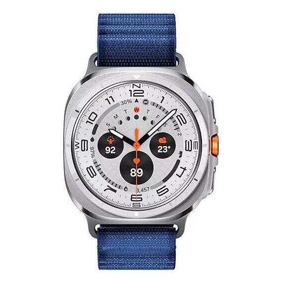 Galaxy Watch Ultra 2025 | 47 мм | 4G LTE | Titanium White | Trail/Blue | S/M/L, Тип ремешка : Trail, Цвет: Titanium White, Цвет ремешка: Blue, Размер ремешка : S/M/L, Подключение часов : Bluetooth / Wi-Fi + 4G LTE, изображение 3 Galaxy Watch Ultra 2025 | 47 мм | 4G LTE | Titanium White | Trail/Blue | S/M/L, Тип ремешка : Trail, Цвет: Titanium White, Цвет ремешка: Blue, Размер ремешка : S/M/L, Подключение часов : Bluetooth / Wi-Fi + 4G LTE, изображение 3