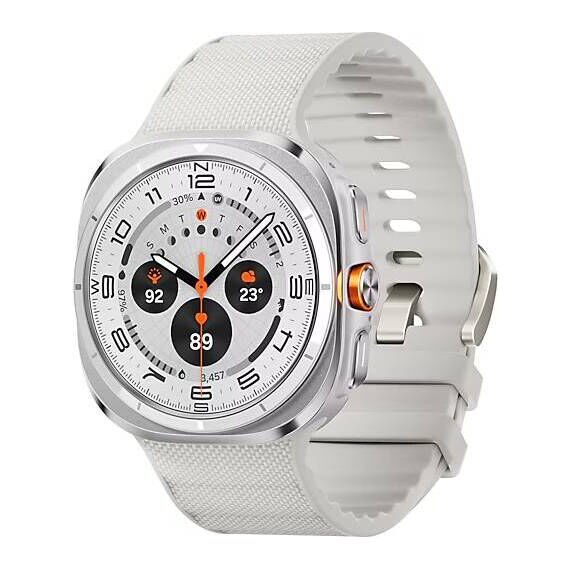Galaxy Watch Ultra 2025 | 47 мм | 4G LTE | Titanium White | Peakform/White Sand | S/M/L, Тип ремешка : Peakform, Цвет: Titanium White, Цвет ремешка: White Sand, Размер ремешка : S/M/L, Подключение часов : Bluetooth / Wi-Fi + 4G LTE, изображение 2 Galaxy Watch Ultra 2025 | 47 мм | 4G LTE | Titanium White | Peakform/White Sand | S/M/L, Тип ремешка : Peakform, Цвет: Titanium White, Цвет ремешка: White Sand, Размер ремешка : S/M/L, Подключение часов : Bluetooth / Wi-Fi + 4G LTE, изображение 2