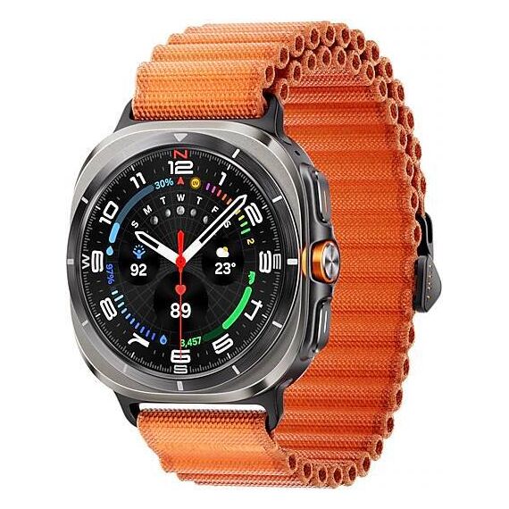 Galaxy Watch Ultra 2025 | 47 мм | 4G LTE | Titanium Silver | Trail/Orange | S/M/L, Тип ремешка : Trail, Цвет: Titanium Silver, Цвет ремешка: Orange, Размер ремешка : S/M/L, Подключение часов : Bluetooth / Wi-Fi + 4G LTE, изображение 2 Galaxy Watch Ultra 2025 | 47 мм | 4G LTE | Titanium Silver | Trail/Orange | S/M/L, Тип ремешка : Trail, Цвет: Titanium Silver, Цвет ремешка: Orange, Размер ремешка : S/M/L, Подключение часов : Bluetooth / Wi-Fi + 4G LTE, изображение 2