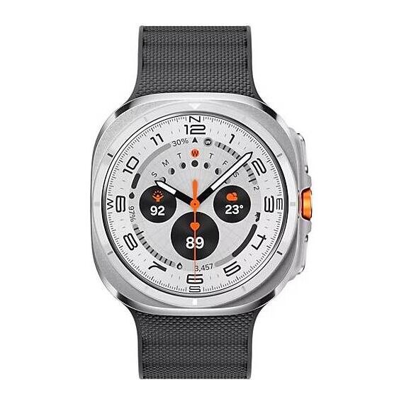 Galaxy Watch Ultra 2025 | 47 мм | 4G LTE | Titanium White | Peakform/Dark Gray | S/M/L, Тип ремешка : Peakform, Цвет: Titanium White, Цвет ремешка: Dark Gray, Размер ремешка : S/M/L, Подключение часов : Bluetooth / Wi-Fi + 4G LTE, изображение 3 Galaxy Watch Ultra 2025 | 47 мм | 4G LTE | Titanium White | Peakform/Dark Gray | S/M/L, Тип ремешка : Peakform, Цвет: Titanium White, Цвет ремешка: Dark Gray, Размер ремешка : S/M/L, Подключение часов : Bluetooth / Wi-Fi + 4G LTE, изображение 3