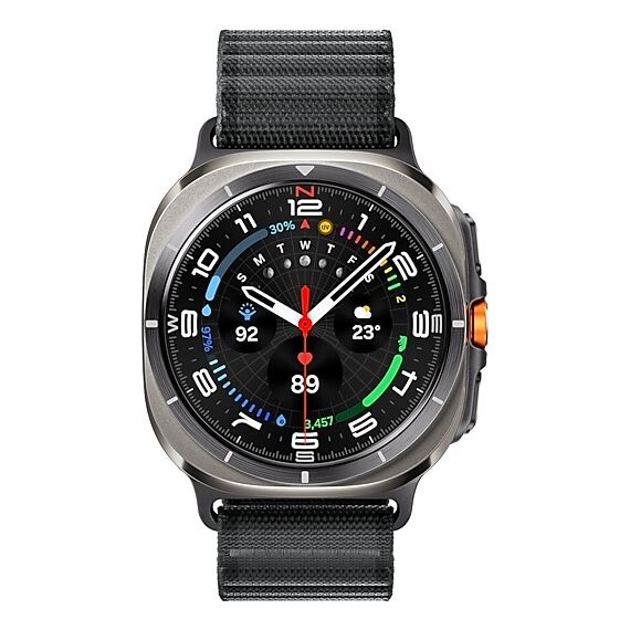 Galaxy Watch Ultra 2025 | 47 мм | 4G LTE | Titanium Silver | Trail/Dark Gray | S/M/L, Тип ремешка : Trail, Цвет: Titanium Silver, Цвет ремешка: Dark Gray, Размер ремешка : S/M/L, Подключение часов : Bluetooth / Wi-Fi + 4G LTE, изображение 3 Galaxy Watch Ultra 2025 | 47 мм | 4G LTE | Titanium Silver | Trail/Dark Gray | S/M/L, Тип ремешка : Trail, Цвет: Titanium Silver, Цвет ремешка: Dark Gray, Размер ремешка : S/M/L, Подключение часов : Bluetooth / Wi-Fi + 4G LTE, изображение 3