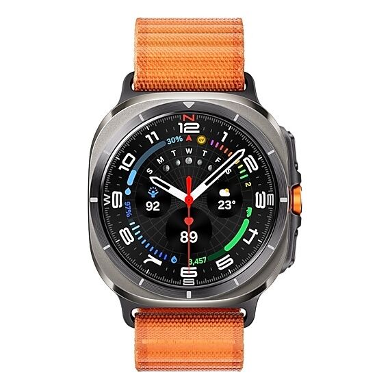 Galaxy Watch Ultra 2025 | 47 мм | 4G LTE | Titanium Silver | Trail/Orange | S/M/L, Тип ремешка : Trail, Цвет: Titanium Silver, Цвет ремешка: Orange, Размер ремешка : S/M/L, Подключение часов : Bluetooth / Wi-Fi + 4G LTE, изображение 3 Galaxy Watch Ultra 2025 | 47 мм | 4G LTE | Titanium Silver | Trail/Orange | S/M/L, Тип ремешка : Trail, Цвет: Titanium Silver, Цвет ремешка: Orange, Размер ремешка : S/M/L, Подключение часов : Bluetooth / Wi-Fi + 4G LTE, изображение 3