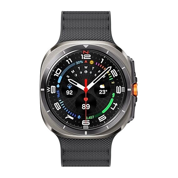 Galaxy Watch Ultra 2025 | 47 мм | 4G LTE | Titanium Silver | Peakform/Dark Gray | S/M/L, Тип ремешка : Peakform, Цвет: Titanium Silver, Цвет ремешка: Dark Gray, Размер ремешка : S/M/L, Подключение часов : Bluetooth / Wi-Fi + 4G LTE, изображение 3 Galaxy Watch Ultra 2025 | 47 мм | 4G LTE | Titanium Silver | Peakform/Dark Gray | S/M/L, Тип ремешка : Peakform, Цвет: Titanium Silver, Цвет ремешка: Dark Gray, Размер ремешка : S/M/L, Подключение часов : Bluetooth / Wi-Fi + 4G LTE, изображение 3