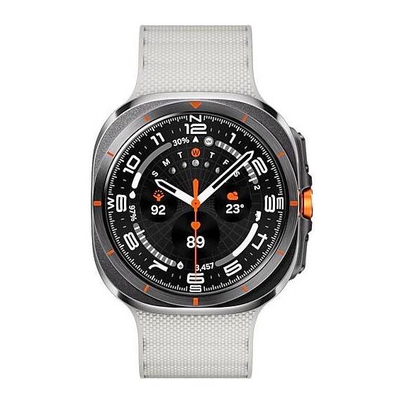 Galaxy Watch Ultra 2025 | 47 мм | 4G LTE | Titanium Gray | Peakform/White Sand | S/M/L, Тип ремешка : Peakform, Цвет: Titanium Gray, Цвет ремешка: White Sand, Размер ремешка : S/M/L, Подключение часов : Bluetooth / Wi-Fi + 4G LTE, изображение 3 Galaxy Watch Ultra 2025 | 47 мм | 4G LTE | Titanium Gray | Peakform/White Sand | S/M/L, Тип ремешка : Peakform, Цвет: Titanium Gray, Цвет ремешка: White Sand, Размер ремешка : S/M/L, Подключение часов : Bluetooth / Wi-Fi + 4G LTE, изображение 3