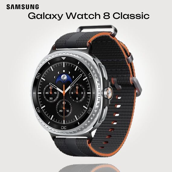 Galaxy Watch 8 Classic | 46 мм | 4G LTE | Black | Athleisure/Graphite | S/M, Тип ремешка : Athleisure, Размер корпуса : 46 мм, Цвет: Black, Цвет ремешка: Graphite, Размер ремешка : S/M, Подключение часов : Bluetooth / Wi-Fi + 4G LTE