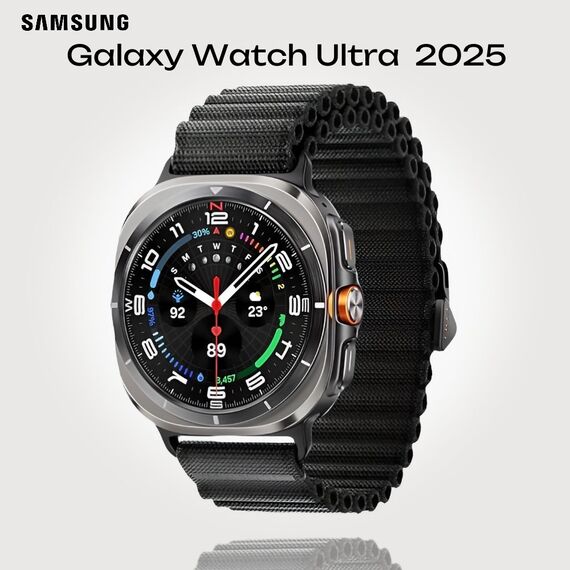 Galaxy Watch Ultra 2025 | 47 мм | 4G LTE | Titanium Silver | Trail/Dark Gray | S/M/L, Размер ремешка : S/M/L, Тип ремешка : Trail, Подключение часов : Bluetooth / Wi-Fi + 4G LTE, Цвет ремешка: Dark Gray, Цвет: Titanium Silver