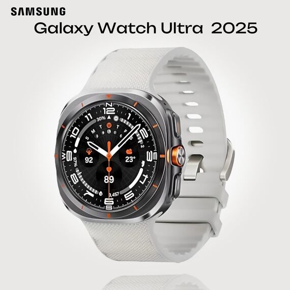 Galaxy Watch Ultra 2025 | 47 мм | 4G LTE | Titanium Gray | Peakform/White Sand | S/M/L, Размер ремешка : S/M/L, Тип ремешка : Peakform, Подключение часов : Bluetooth / Wi-Fi + 4G LTE, Цвет ремешка: White Sand, Цвет: Titanium Gray
