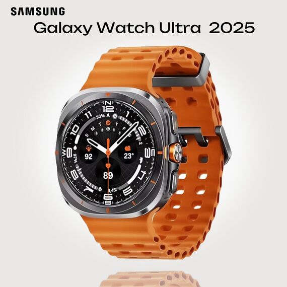 Galaxy Watch Ultra 2025 | 47 мм | 4G LTE | Titanium Gray | Marine/Orange | S/M/L, Размер ремешка : S/M/L, Тип ремешка : Marine, Подключение часов : Bluetooth / Wi-Fi + 4G LTE, Цвет ремешка: Orange, Цвет: Titanium Gray