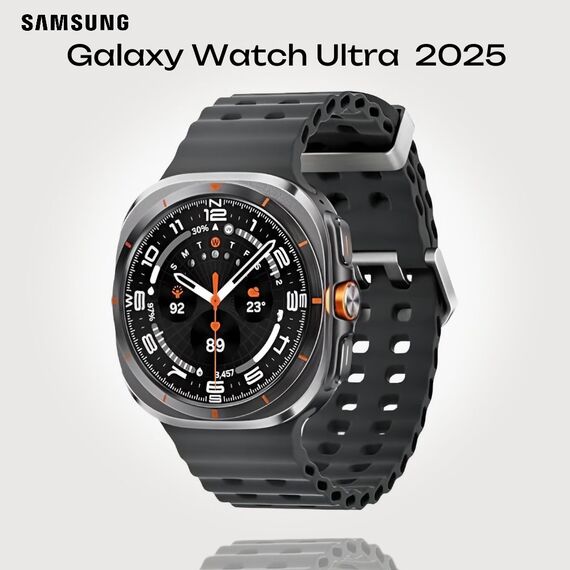 Galaxy Watch Ultra 2025 | 47 мм | 4G LTE | Titanium Gray | Marine/Dark Gray | S/M/L, Размер ремешка : S/M/L, Тип ремешка : Marine, Подключение часов : Bluetooth / Wi-Fi + 4G LTE, Цвет ремешка: Dark Gray, Цвет: Titanium Gray