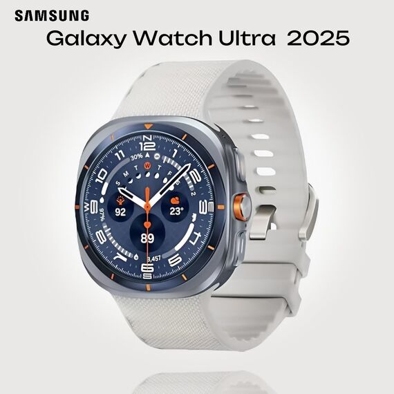 Galaxy Watch Ultra 2025 | 47 мм | 4G LTE | Titanium Blue | Peakform/White Sand | S/M/L, Размер ремешка : S/M/L, Тип ремешка : Peakform, Подключение часов : Bluetooth / Wi-Fi + 4G LTE, Цвет ремешка: White Sand, Цвет: Titanium Blue