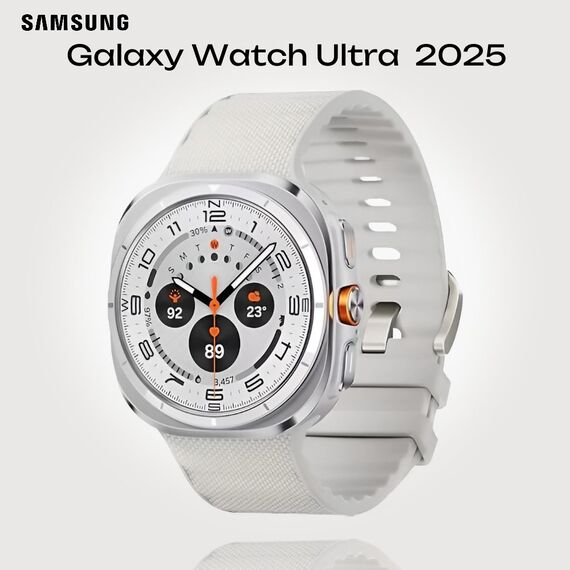 Galaxy Watch Ultra 2025 | 47 мм | 4G LTE | Titanium White | Peakform/White Sand | S/M/L, Размер ремешка : S/M/L, Тип ремешка : Peakform, Подключение часов : Bluetooth / Wi-Fi + 4G LTE, Цвет ремешка: White Sand, Цвет: Titanium White