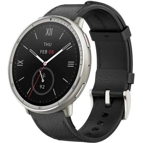 Часы Amazfit Active 2 (Round) Black Leather – Premium, Цвет: Black, Материал: Кожа, изображение 2 Часы Amazfit Active 2 (Round) Black Leather – Premium, Цвет: Black, Материал: Кожа, изображение 2
