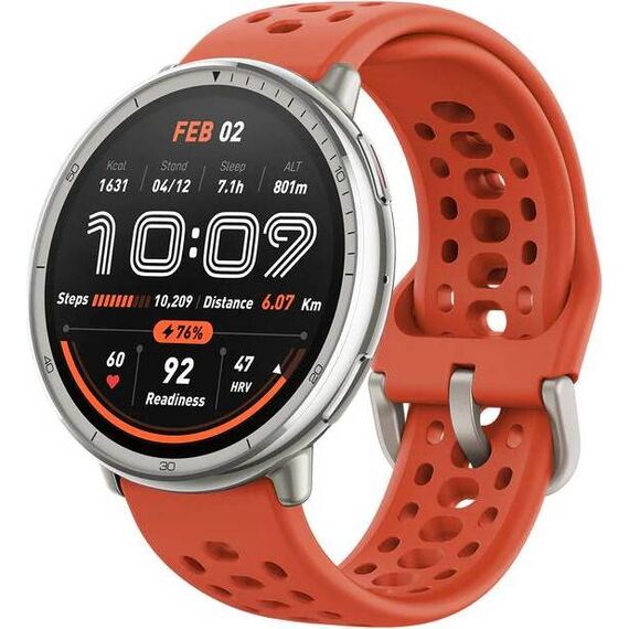 Часы Amazfit Active 2 (Round) Red Sport Silicone, Цвет: Red, Материал: Силикон, изображение 2 Часы Amazfit Active 2 (Round) Red Sport Silicone, Цвет: Red, Материал: Силикон, изображение 2