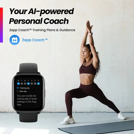 Часы Amazfit Active Black, Цвет: Black, изображение 4 Часы Amazfit Active Black, Цвет: Black, изображение 4