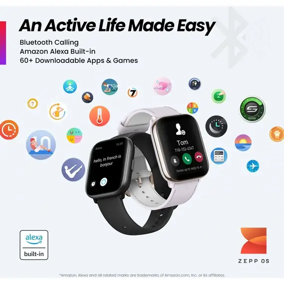 Часы Amazfit Active Petal Pink, Цвет: Petal Pink, изображение 6 Часы Amazfit Active Petal Pink, Цвет: Petal Pink, изображение 6