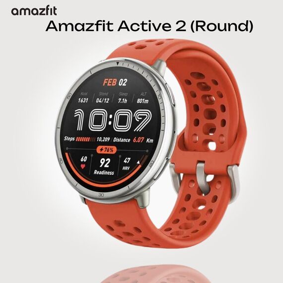 Часы Amazfit Active 2 (Round) Red Sport Silicone