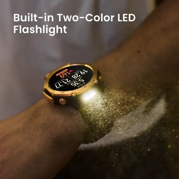 Часы Amazfit T-Rex 3 Pro │44 мм │Arctic/Gold, Размер корпуса : 44 мм, Цвет: Arctic/Gold, изображение 4 Часы Amazfit T-Rex 3 Pro │44 мм │Arctic/Gold, Размер корпуса : 44 мм, Цвет: Arctic/Gold, изображение 4