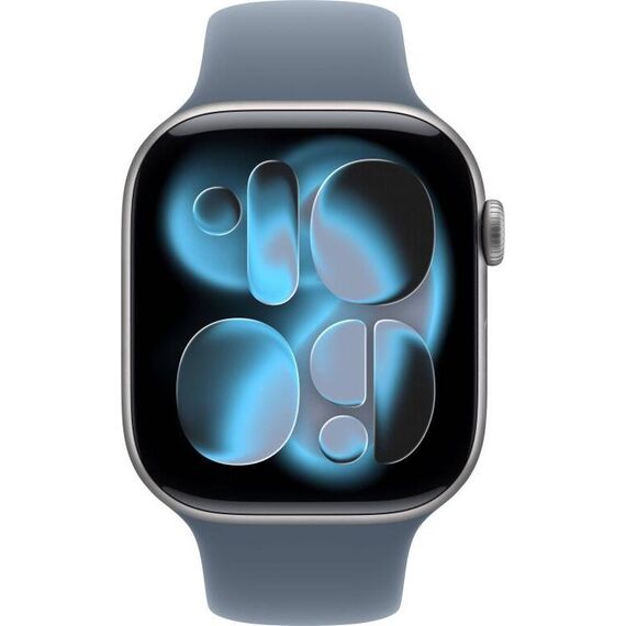 Apple Watch Series 11 | 42 mm | Aluminum Space Gray | Sport Band Anchor Blue, Размер корпуса : 42 мм, Цвет: Anchor Blue, изображение 3