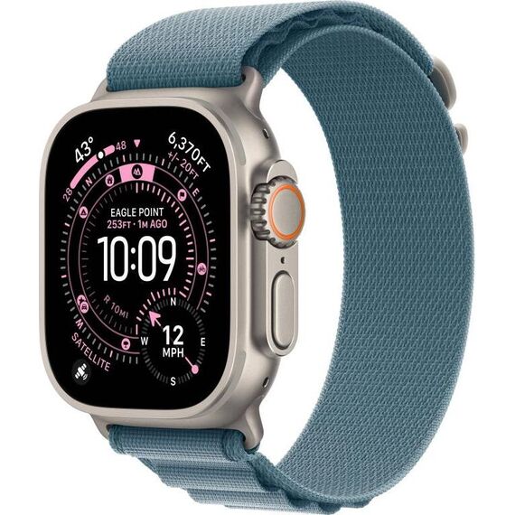 Apple Watch Ultra 3 | Natural | Alpine Loop Light Blue, Цвет: Light Blue, Цвет корпуса : Natural, изображение 2