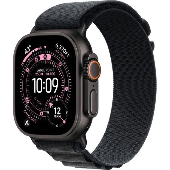 Apple Watch Ultra 3 | Black | Alpine Loop Black, Цвет: Black, Цвет корпуса : Black, изображение 2
