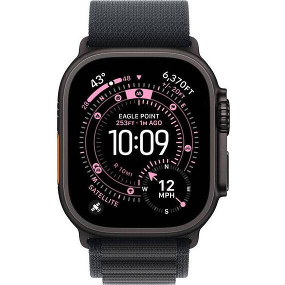 Apple Watch Ultra 3 | Black | Alpine Loop Black, Цвет: Black, Цвет корпуса : Black, изображение 3