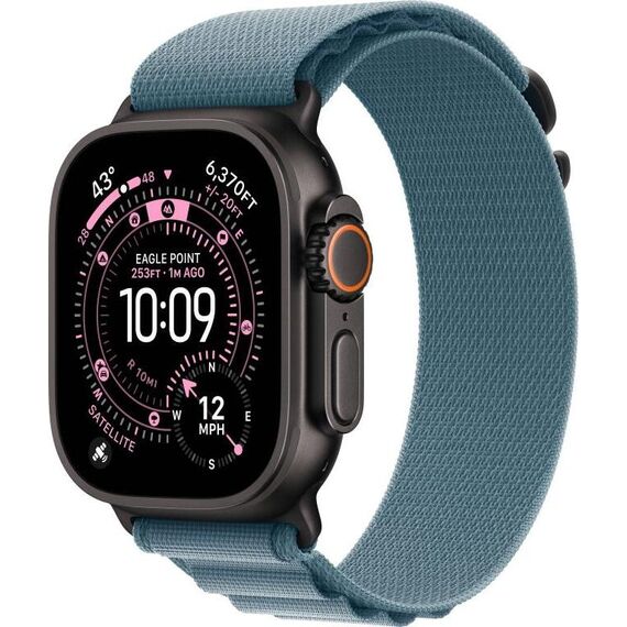 Apple Watch Ultra 3 | Black | Alpine Loop Light Blue, Цвет: Light Blue, Цвет корпуса : Black, изображение 2
