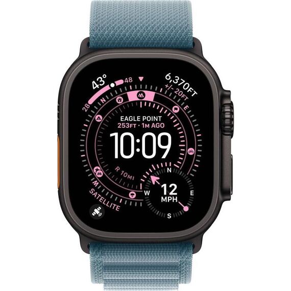 Apple Watch Ultra 3 | Black | Alpine Loop Light Blue, Цвет: Light Blue, Цвет корпуса : Black, изображение 3