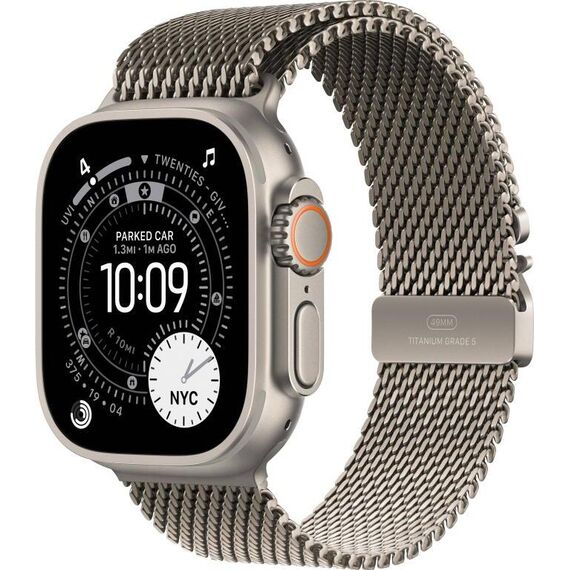 Apple Watch Ultra 3 | Natural | Titanium Milanese Loop Natural, изображение 2