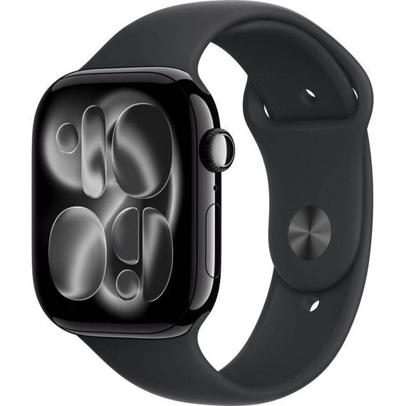 Apple Watch Series 11 | 46 mm | Aluminum Jet Black | Sport Band Black, Размер корпуса : 46 мм, Цвет: Black, изображение 2