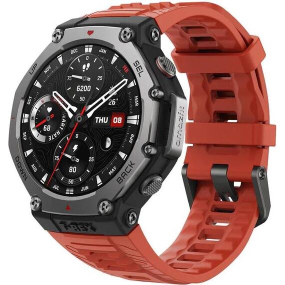 Часы Amazfit T-Rex 3 Lava, Цвет: Lava, изображение 2 Часы Amazfit T-Rex 3 Lava, Цвет: Lava, изображение 2