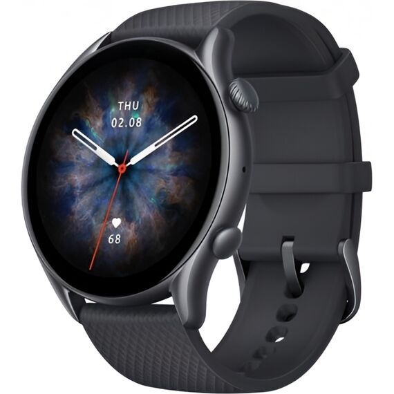 Amazfit GTR 3 Pro Black, Цвет: Black, Материал: фторэластомер, изображение 2 Amazfit GTR 3 Pro Black, Цвет: Black, Материал: фторэластомер, изображение 2