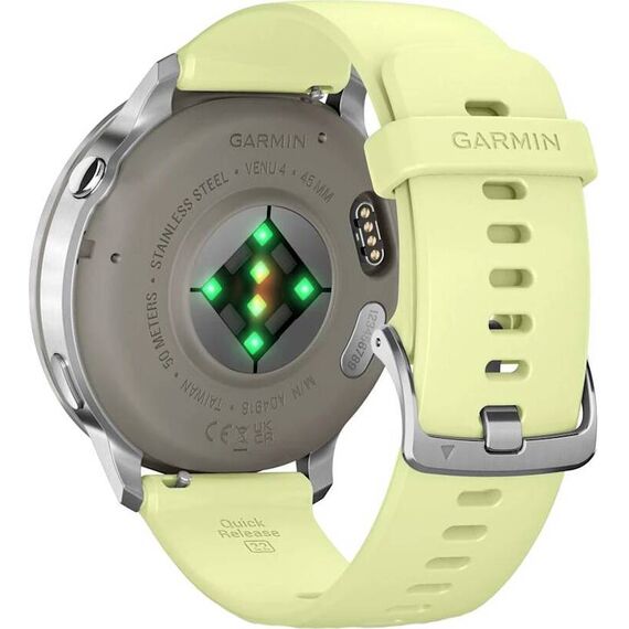 Смарт-часы Garmin Venu 4 | 45 mm | Silver/Citron, Размер корпуса : 45 мм, Цвет: Silver/Citron, изображение 6