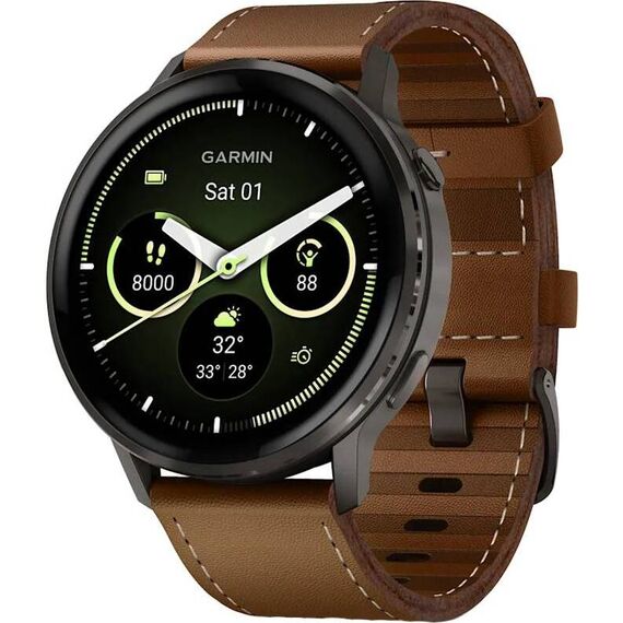 Смарт-часы Garmin Venu 4 | 45 mm | Slate/Brown, Размер корпуса : 45 мм, Цвет: Slate/Brown, изображение 2
