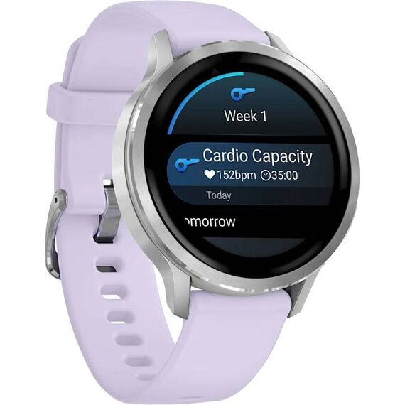 Смарт-часы Garmin Venu 4 | 41 mm | Silver/Periwinkle, Размер корпуса : 41 мм, Цвет: Silver/Periwinkle, изображение 4