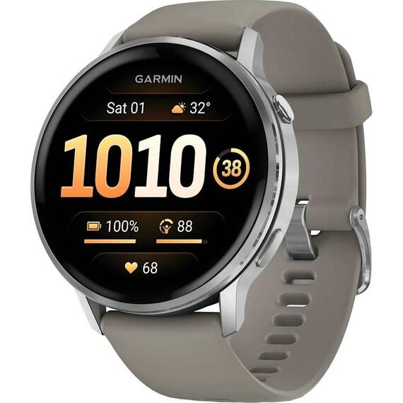 Смарт-часы Garmin Venu 4 | 45 mm | Silver/Silver Gray, Размер корпуса : 45 мм, Цвет: Silver/Silver Gray, изображение 2