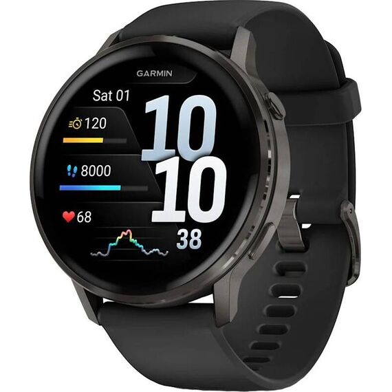 Смарт-часы Garmin Venu 4 | 45 mm | Slate/Black, Размер корпуса : 45 мм, Цвет: Slate/Black, изображение 2