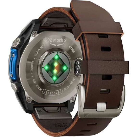 Смарт-часы Garmin D2 Mach 2 | 47 mm | Titanium/Oxford Brown Leather, Размер корпуса : 47 мм, Цвет: Titanium/Oxford Brown Leather, изображение 6 Смарт-часы Garmin D2 Mach 2 | 47 mm | Titanium/Oxford Brown Leather, Размер корпуса : 47 мм, Цвет: Titanium/Oxford Brown Leather, изображение 6