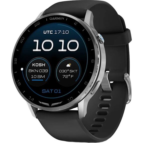 Смарт-часы Garmin D2 Air X15 | Silver/Black, Цвет: Silver/Black, изображение 2 Смарт-часы Garmin D2 Air X15 | Silver/Black, Цвет: Silver/Black, изображение 2