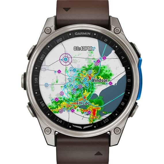 Смарт-часы Garmin D2 Mach 2 | 47 mm | Titanium/Oxford Brown Leather, Размер корпуса : 47 мм, Цвет: Titanium/Oxford Brown Leather, изображение 3 Смарт-часы Garmin D2 Mach 2 | 47 mm | Titanium/Oxford Brown Leather, Размер корпуса : 47 мм, Цвет: Titanium/Oxford Brown Leather, изображение 3