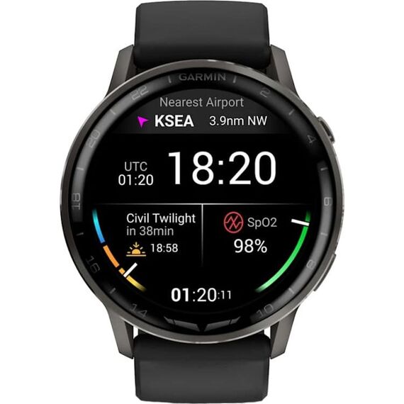 Смарт-часы Garmin D2 Air X15 | Slate/Black, Цвет: Slate/Black, изображение 3 Смарт-часы Garmin D2 Air X15 | Slate/Black, Цвет: Slate/Black, изображение 3