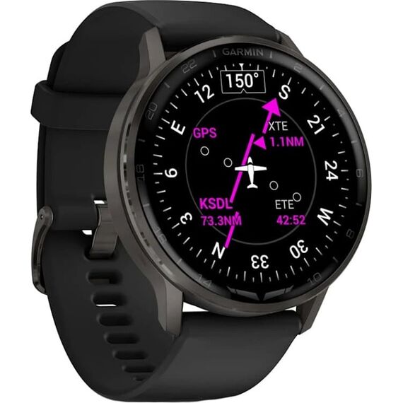 Смарт-часы Garmin D2 Air X15 | Slate/Black, Цвет: Slate/Black, изображение 4 Смарт-часы Garmin D2 Air X15 | Slate/Black, Цвет: Slate/Black, изображение 4