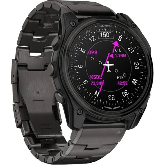 Смарт-часы Garmin D2 Mach 2 | 51 mm | Carbon Gray DLC Titanium, Размер корпуса : 51 мм, Цвет: Carbon Gray DLC Titanium, изображение 4 Смарт-часы Garmin D2 Mach 2 | 51 mm | Carbon Gray DLC Titanium, Размер корпуса : 51 мм, Цвет: Carbon Gray DLC Titanium, изображение 4