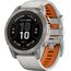 Смарт-часы Garmin Fēnix 7X Pro Sapphire Solar Edition Titanium with Fog Gray/Ember Orange, Версия: Pro | Sapphire Solar, Размер корпуса : 51 мм, Цвет: Fog Gray/Ember Orange, изображение 2