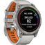Смарт-часы Garmin Fēnix 7X Pro Sapphire Solar Edition Titanium with Fog Gray/Ember Orange, Версия: Pro | Sapphire Solar, Размер корпуса : 51 мм, Цвет: Fog Gray/Ember Orange, изображение 4